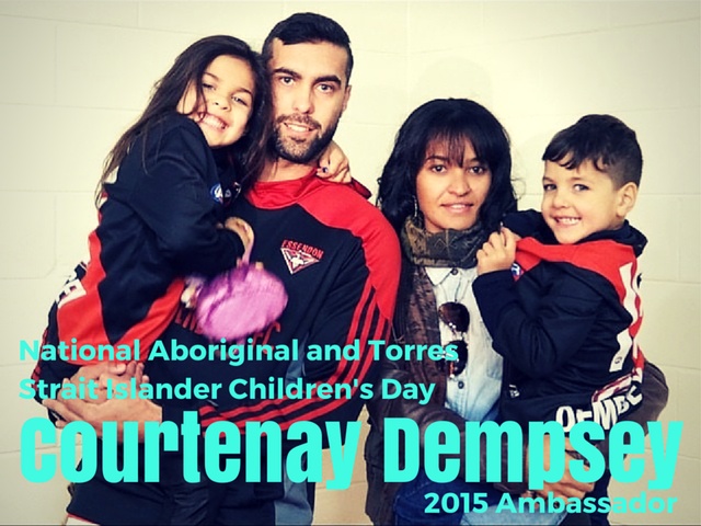2015 Children's Day ambassador: Courtenay Dempsey