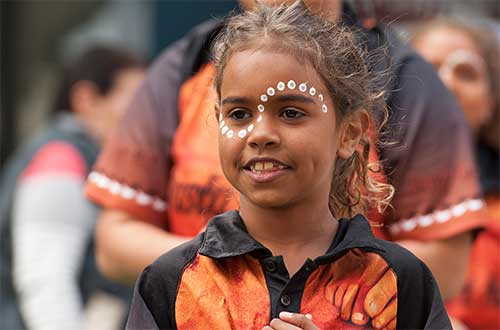 A young girl dancer in South Australia