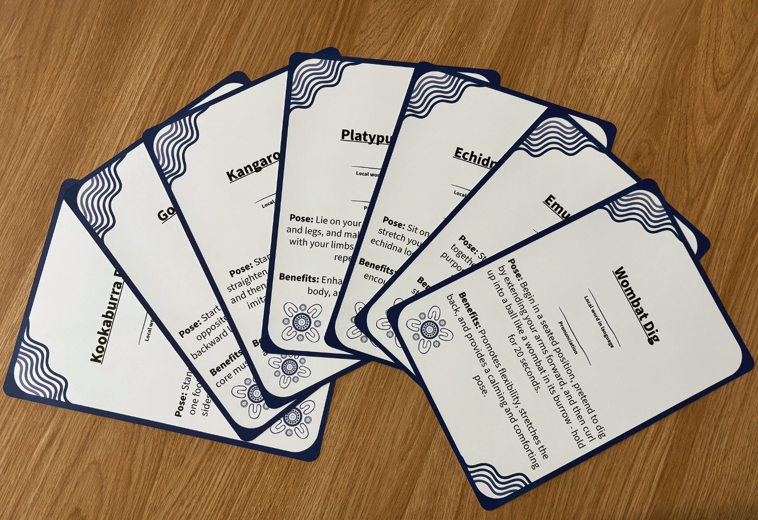 Bushland Animal Yoga Cards